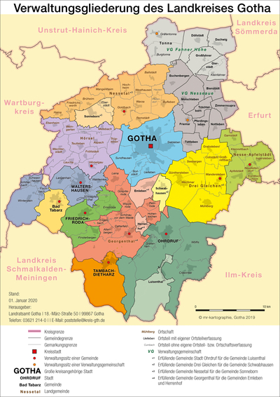 Landkreis Gotha :: Region :: Städte & Gemeinden