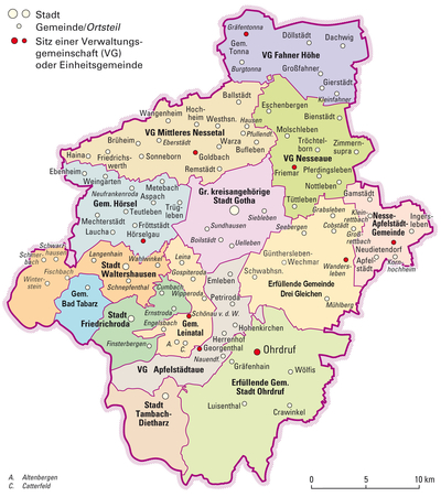 Landkreis Gotha :: Region :: Städte & Gemeinden